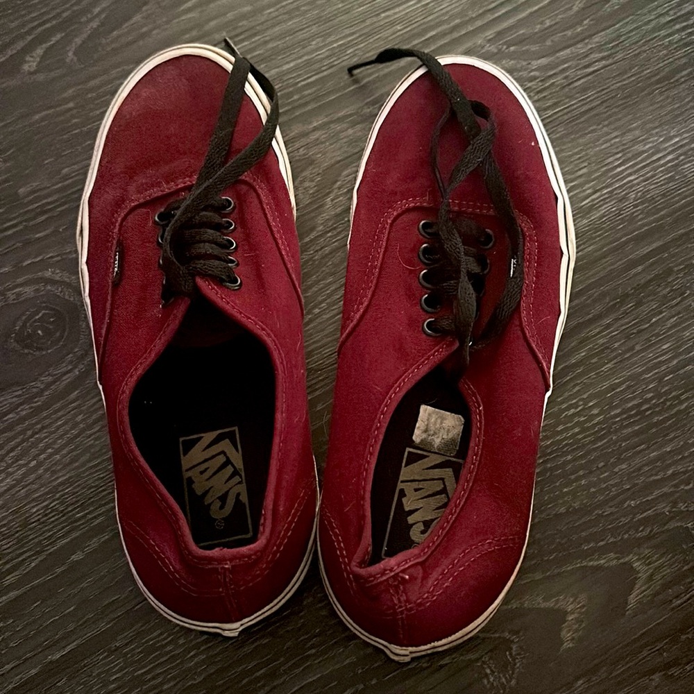 Burgundy Vans